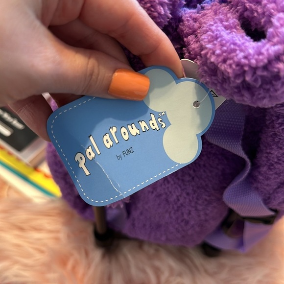 Pal Arounds Rabbit Bunny Soft Plush Roller Backpack School Luggage Toy NWT - Picture 6 of 7